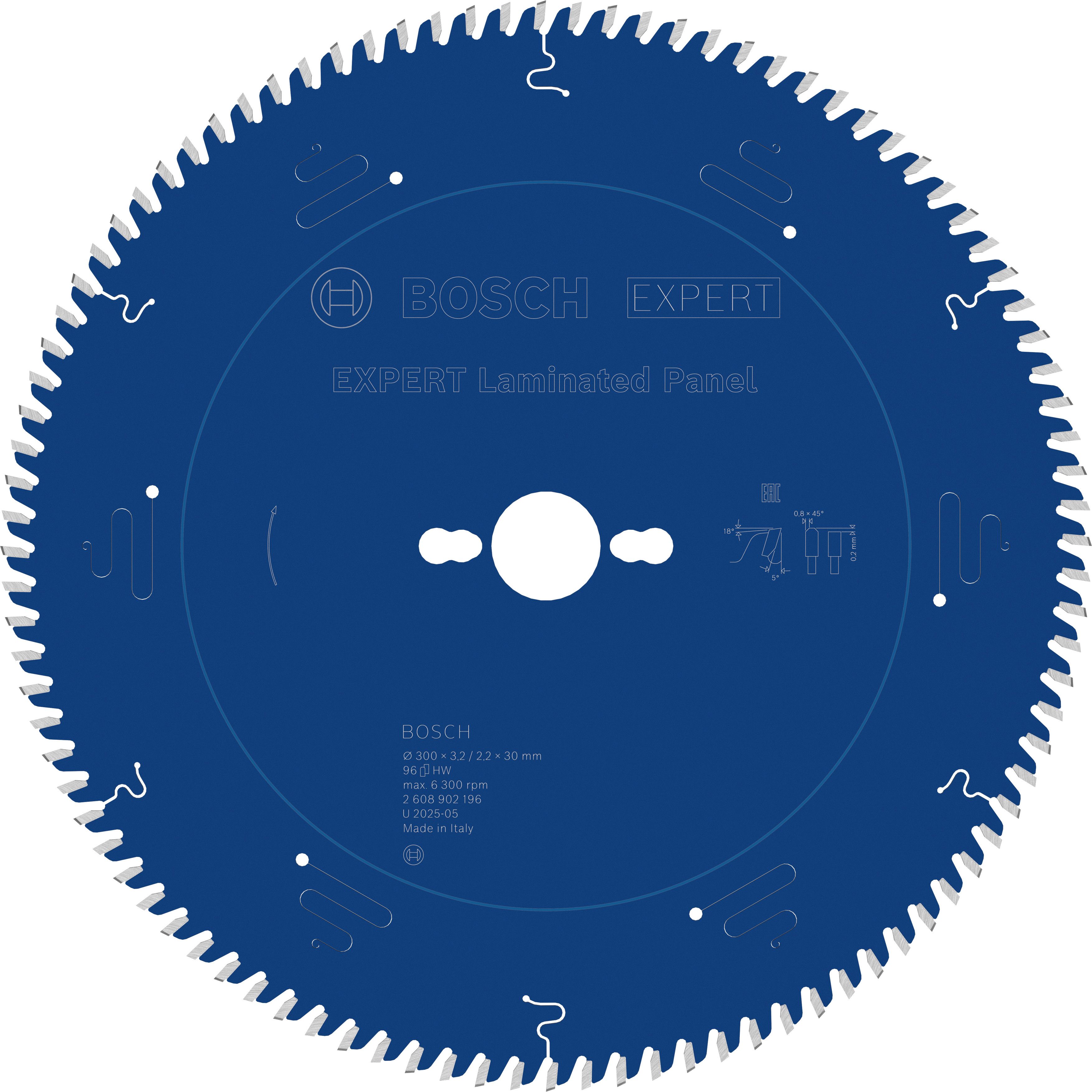Bosch 1x EXPERT Laminated Panel gesnoerde cirkelzaagblad voor cirkelzaagtafel