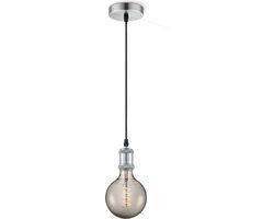 Home Sweet Home hanglamp geborsteld staal vintage Spiraal - inclusief LED lamp G125 dubbele spiraal - dimbaar - pendel lengte 100 cm - rook