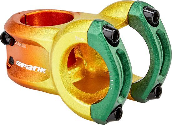 Spank Spoon 318 Stuurpen Ø31,8mm Rasta Editie - Bont
