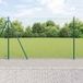 Grillage hexagonal avec socle en béton 10 x 1,6 m Vert Mesh