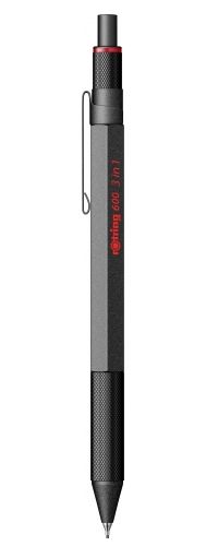 Rotring 3-in-1 Multipen - Black, Red, Blue - 0.5mm - Hexagonal - Brass - 3 Pieces
