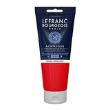 Lefranc Bourgeois 300432 fijne acrylverf, hoog gepigmenteerd, goede dekking, romige homogene textuur - 200ml tube, Red Vermilion