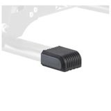 XLC Unisex 2502605501 Rubberen voetenset voor volwassenen, zwart, eenheidsmaat