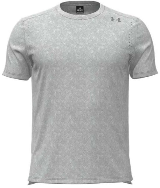 Under Armour Velociti Pro Print T-shirt Korte Mouwen Grijs L Man