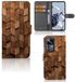 B2Ctelecom Book Style Case voor Xiaomi 12T | 12T Pro Wooden Cubes