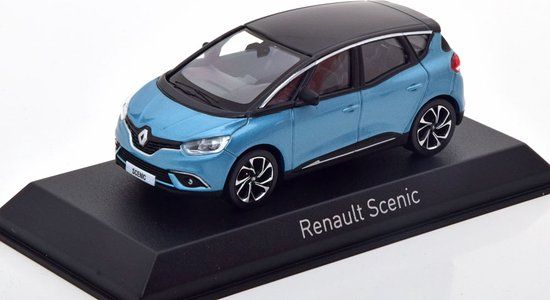 Norev Renault Scenic 2016 Lichtblauw/Zwart 1:43 Modelauto