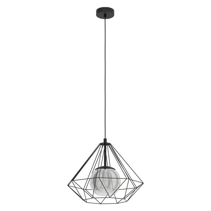 EGLO Vernham Hanglamp - Zwart - E27 - 110cm