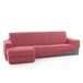FAVERTI Overtrek voor chaise longue, kort hoekdeel links (voorzijde) | Model Novele | Super verstelbare chaise longue-overtrek in lichtfuchsia | kwaliteitsbescherming van jacquard-stof met