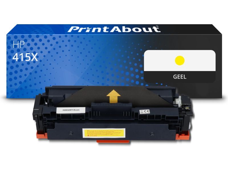 PrintAbout Toner 415X (W2032X) Geel Hoge capaciteit geschikt voor HP