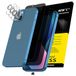 NEW'C 3 x Privacy Screen Protector voor iPhone 13 (6,1 inch) en 3 x Camera Lens Protector - Gehard Glass Schermbeschermer - Ultrabestendig- Verbeterde Privacyhoek van 28 Graden