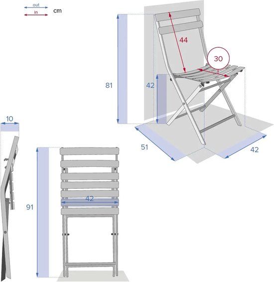Hespéride Greensboro Bistro Stoel - Olijfgroen - 81 cm