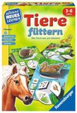 Ravensburger 25034 - Dieren voeren - spelen en leren, educatief spel voor kinderen van 3-6 jaar, spelenderwijs nieuw leren voor 1-4 spelers