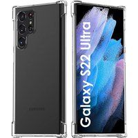 Phonillico Case voor Samsung S22 ULTRA 5G - Schokbestendige bescherming Zachte siliconen Transparant