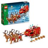 LEGO Arrenslee Kerst Bouwpakket voor Kinderen met Speelgoed Dieren Figuren van Rendieren, Plus een Kerstman Poppetje, Schoencadeau of Kerstcadeau voor Meisjes en Jongens 40499