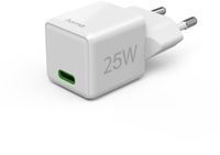 Hama 25W Snellader - USB-C PD/QC - Super-mini - Wit
