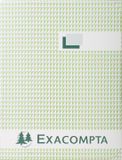 Exacompta Register 29,7x21cm geruit 5x5 - genummerd - 500 blad - Zwart - 415E