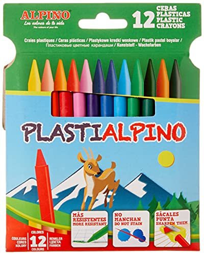 Alpino 946215 kleurpotlodendoos 12 plastic potloden