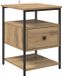 vidaXL Nachtkastje Artisan Eiken 40 x 42 x 56 cm Bewerkt Hout
