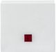 OPUS® RESIST vlakwip uitvoering met rood signaaloog, kleur zuiver wit