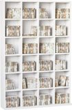 Homcom CD-opbergkast - Spaanplaat - 89x20x130,5cm - Wit