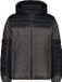CMP Polyester Hooded Jacket for Men - Grey/Black, XL