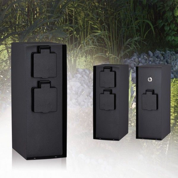 Paulmann Rio Outdoor Contactdooszuil - Antraciet - 3.65W - IP44