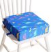 Ibenzoa® Siège rehausseur portable flexible pour enfants avec motif de dessin animé de dinosaure - Bleu