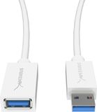 Sabrent CB-303W USB-kabel Wit 0,9 m