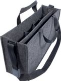 Sigel Desk Sharing Bag - Classic Large - vilt donkergrijs
