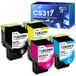 Lexmark jeu de toner pour Lexmark CS317dn/CX317dn, noir (3000 pages) / couleur (2300 pages)
