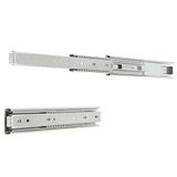 Amig - Volledig uitschuifbare ladegeleiders - 700 x 45 mm - Gelegeerd staal - Zilver - Set van 2 met lagers - Draagvermogen 30 kg en soepele geleiding