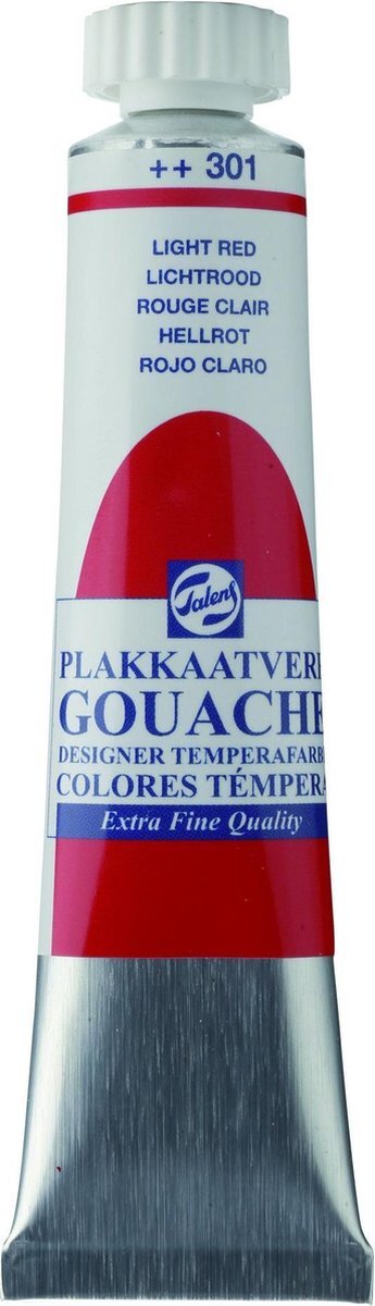 Talens Licht rood - GOUACHE PAINT 20ml