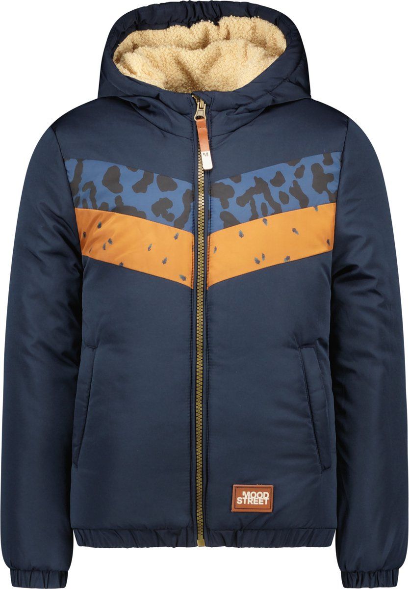 Moodstreet M207-5212B Meisjes Winterjas - Maat 104 - navy