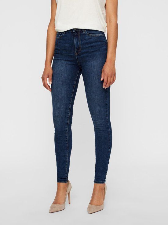 VERO MODA VMSOPHIA HW SKINNY JEANS MD BL NOOS - Dames Jeans - S/34