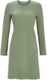 Ringella Groen nachthemd rib - Groen - Maat 38