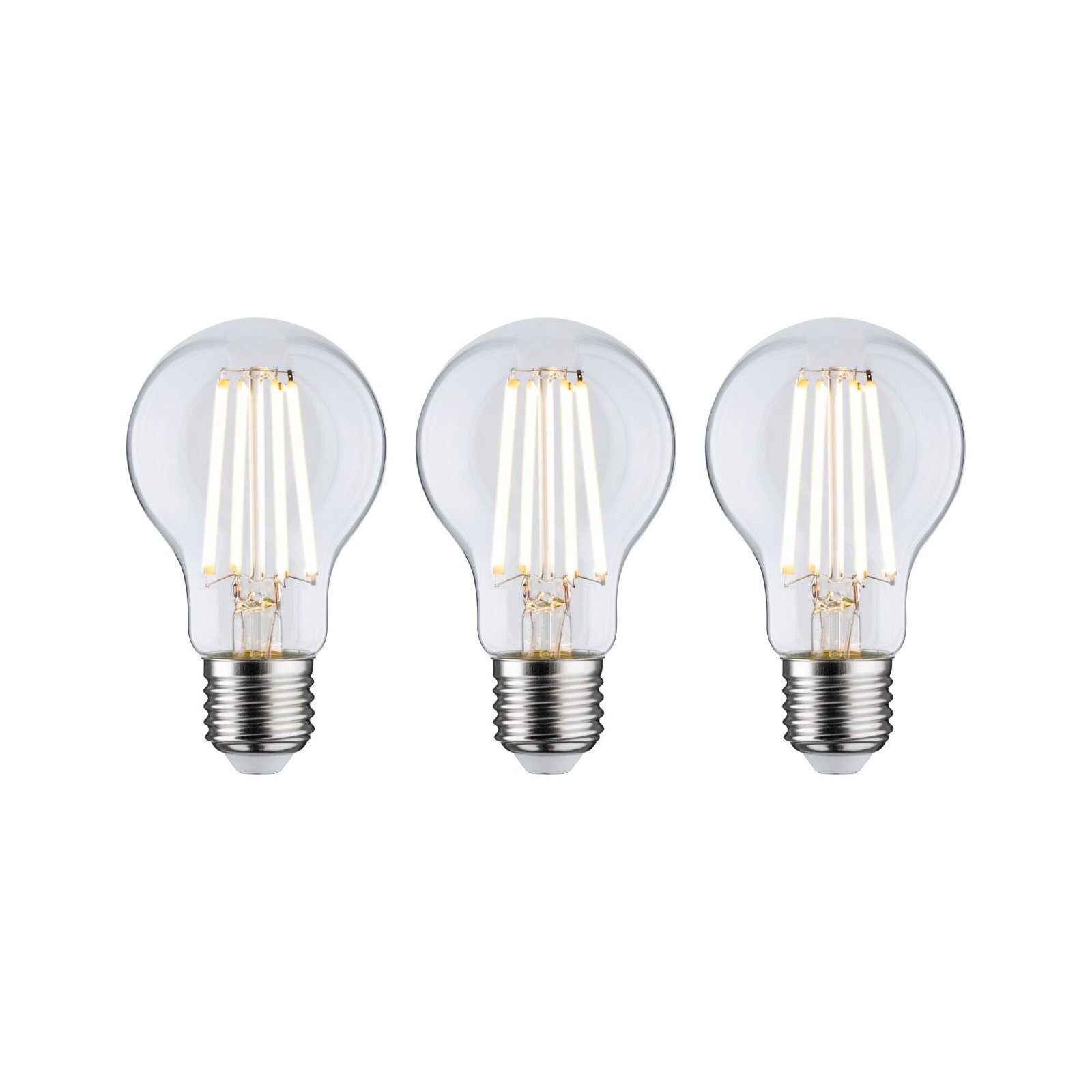 Paulmann Paulmann Eco-Line Filament 230 V LED-gloeilamp E27 pak van 3 3x840lm 3x4W 3000K Helder