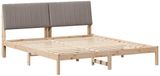 vidaXL Bedframe met hoofdeinde, bruin, 180 x 200 cm, massief grenenhout