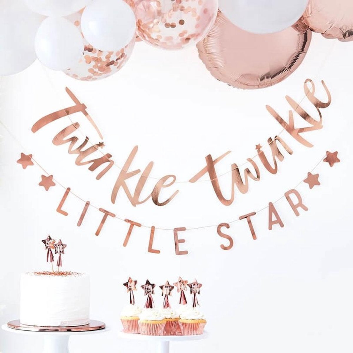 Ginger ray Slinger 'Twinkle Twinkle Little Star' - Rosé Goud rose goud