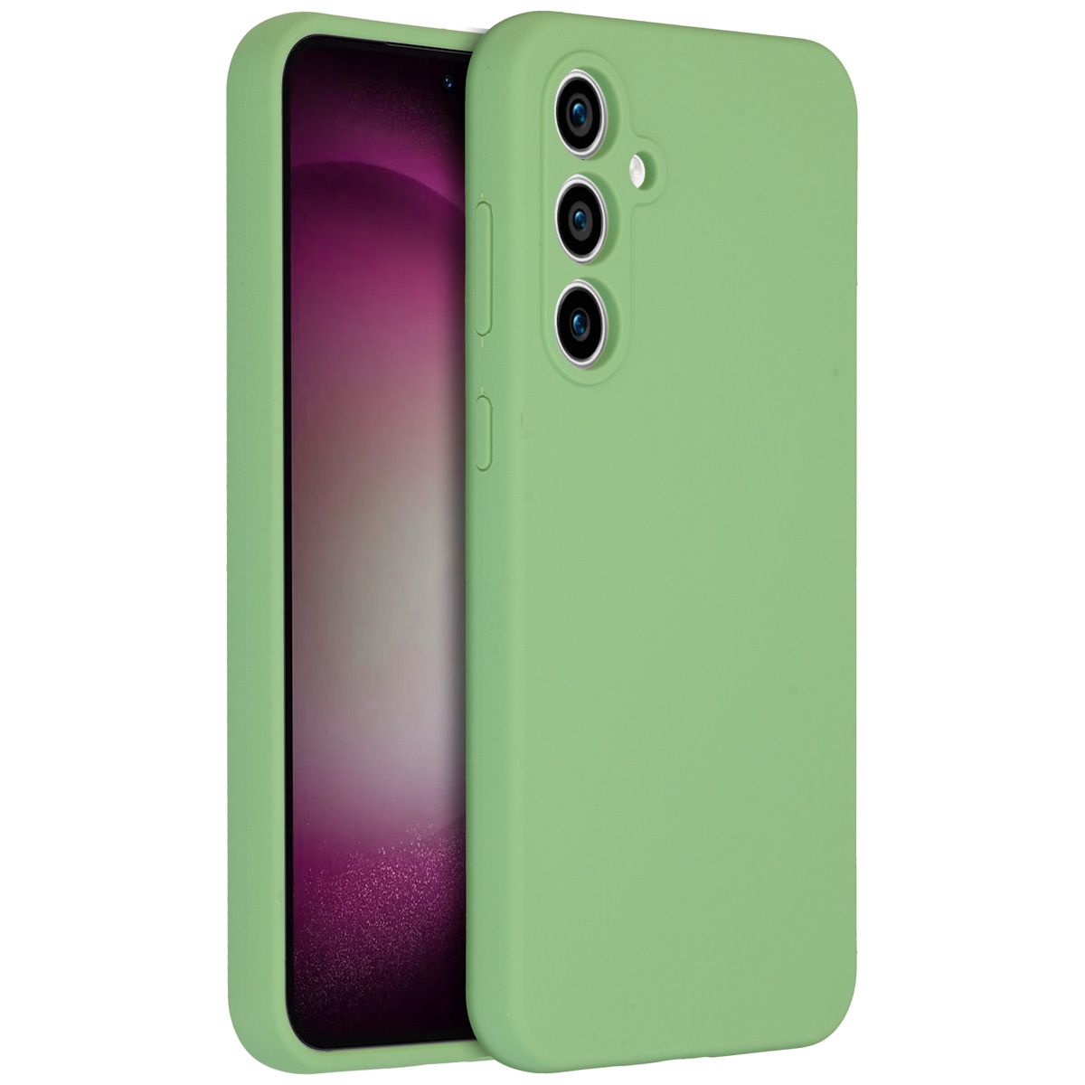 Accezz Liquid Silicone Backcover - Samsung Galaxy S23 FE - Groen