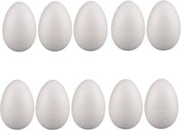 Rayher hobby materialen Piepschuim hobby vorm - 50x - ei - 6 cm - DIY knutsel figuren om te versieren - paasei