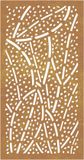 vidaXL - Wall Decoration - Garden - Leaf Design - 105x55 cm - Corten Steel - Brown