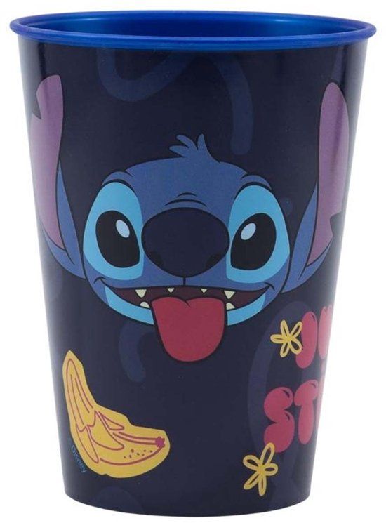 Stor Lilo & Stitch: beker 260ml, kunststof (BPA-vrij) - Blauw