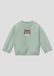 s.Oliver Sweatshirt Saliegroen Unisex Kinderen Dierenprint Katoen Korte Mouw Ronde Hals