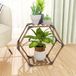 Unyqoos présentoir à fleurs, présentoir à plantes pour intérieur et extérieur, bois, étagère à plantes créative à faire soi-même, étagère à fleurs pour fenêtre, coin, salon, balcon, jardin, bureau (7 niveaux, 141 x 25 x 97 cm)