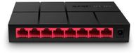 Merkloos Netwerkswitch Gigabit 8 poorten Plug-and-play Ventilatorloos