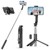 SelfieShow Selfie Stick Tripod, Uitbreidbare 101cm Selfie Bar met Draadloze Afstandsbediening Draagbare Monopod Telefoonhouder Compatibel met iPhone 14/13/12/11 Pro/XS/Samsung Huawei Smartphones
