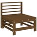 Bois massif pin brun miel banc de jardin central