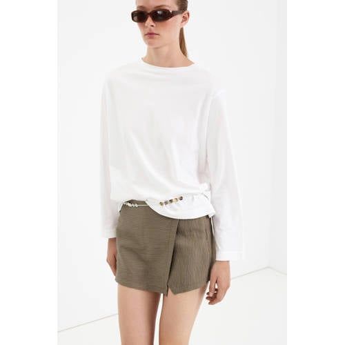 Mango geruite skort - groen