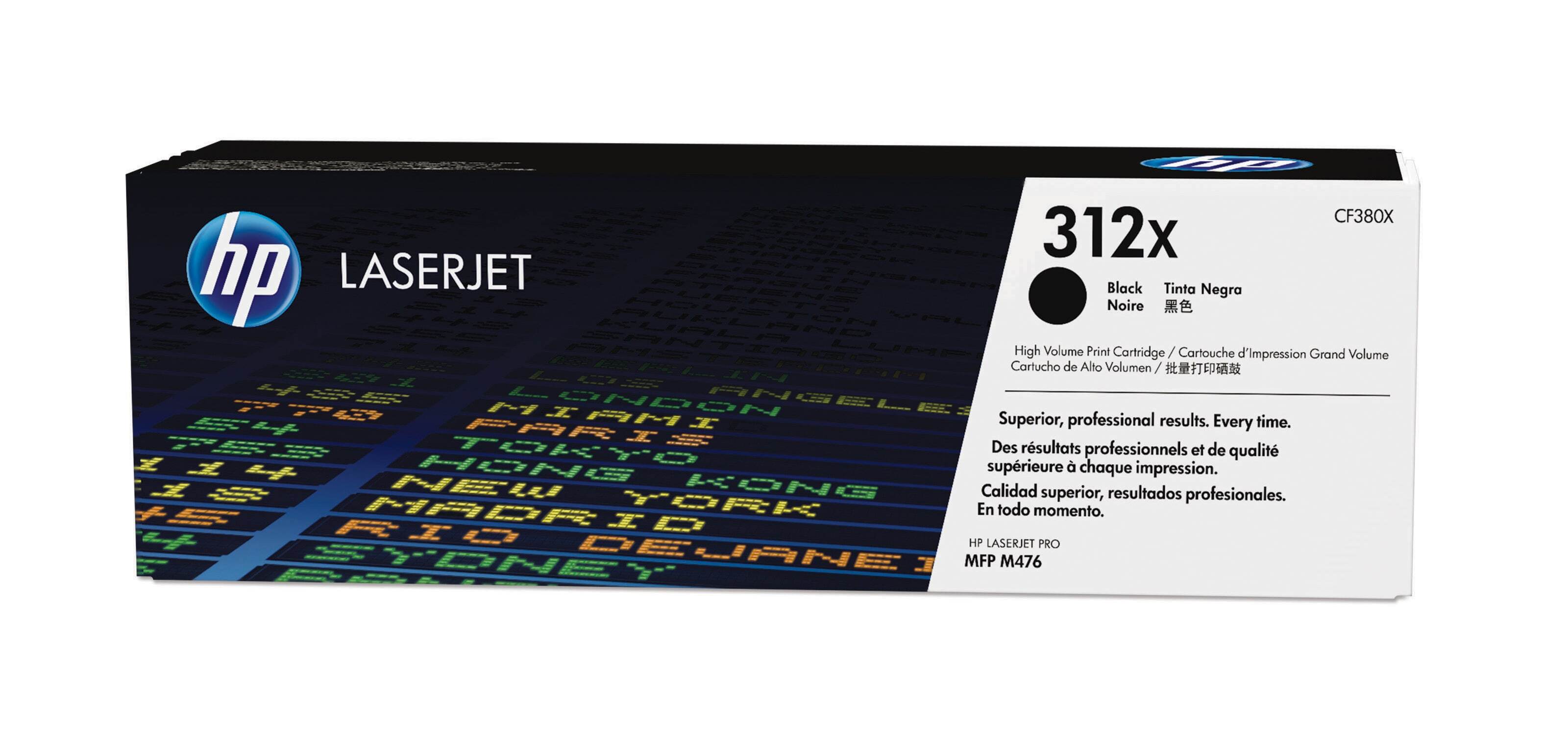 HP 312X high-capacity zwarte LaserJet tonercartridge