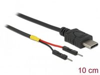 Delock USB Power Cable Type-C to 2 x pin header male separate power 10 cm